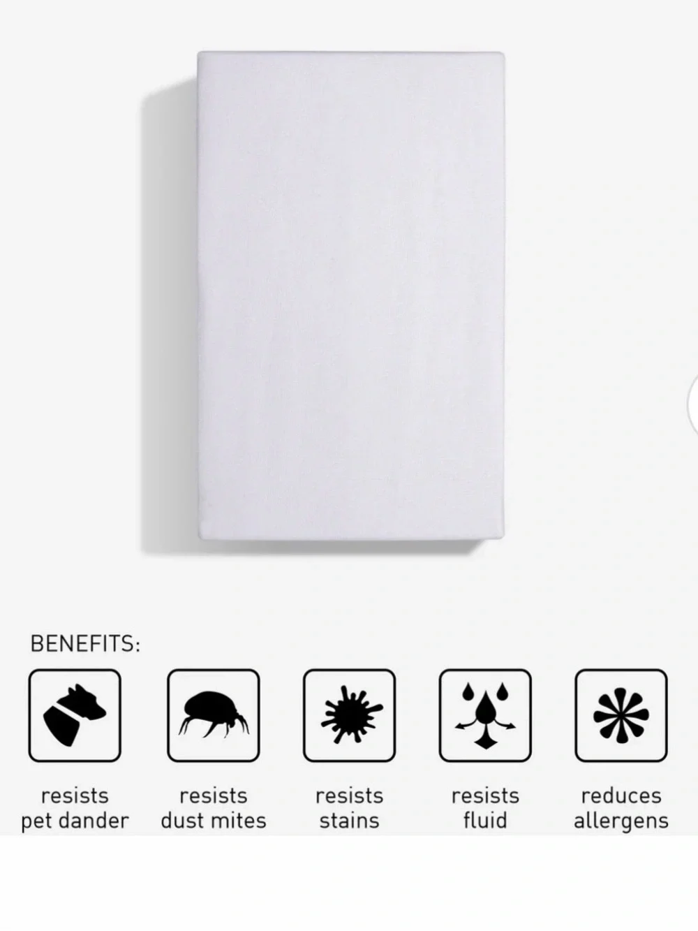 edge iProtect White Waterproof Mattress Protector - Bedgear
